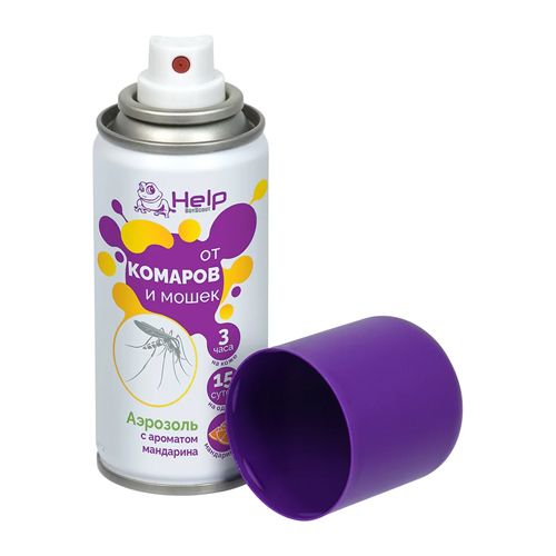 Аэрозоль от комаров и мошек HELP Цитрус репеллентный, 75 мл, 1/24