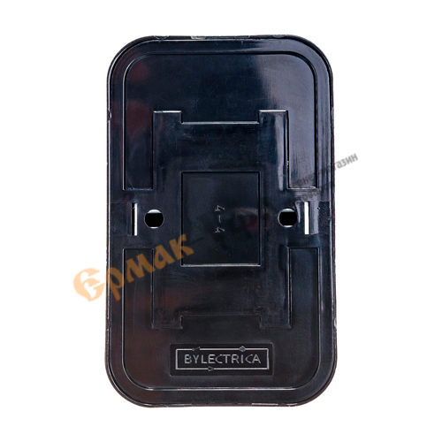 Розетка ОП 2-местн з/к BYLECTRICA, РА16-261, ЧЕРНАЯ, 1/8/32