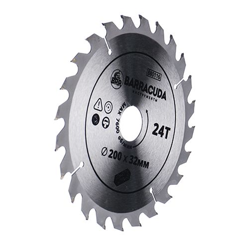 Диск пильный 200х32ммх24зуб+кольцо 30мм Барракуда, 1/25
