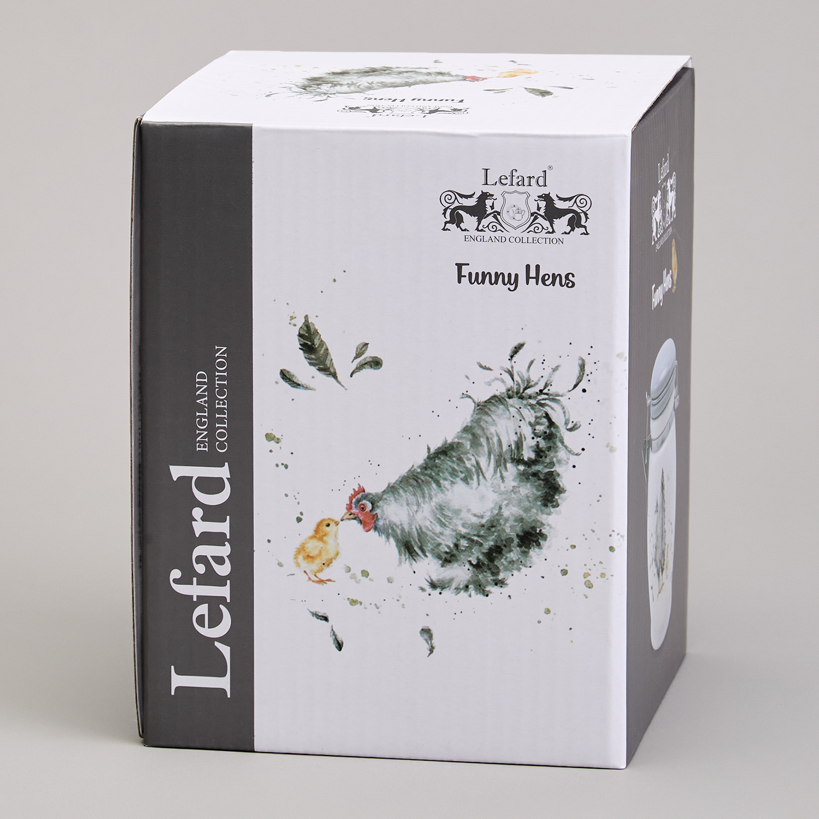БАНКА LEFARD, FUNNY HENS, 11, 5*15 СМ 700 МЛ, КОР=24ШТ.