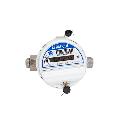 Счетчик газа СГМБ-1,6, Орел, выносная батарея, 1/8