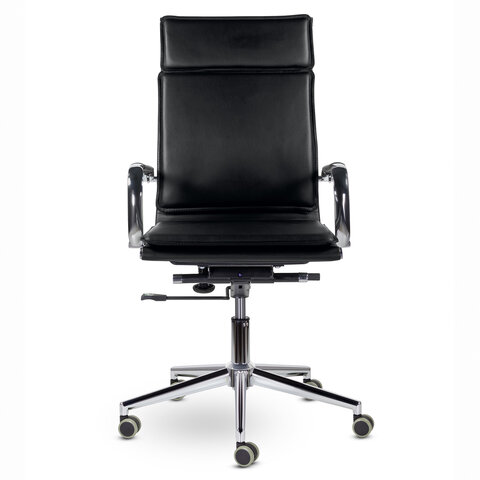 Кресло офисное BRABIX PREMIUM, Kayman EX-532,  экокожа, хром, черное, 532543