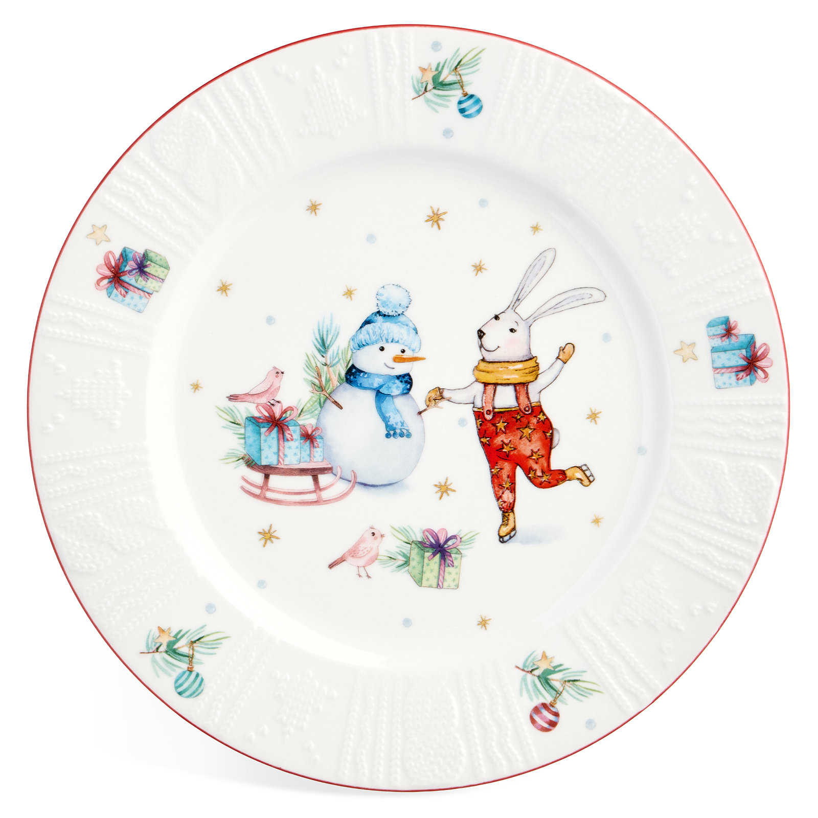 НАБОР ТАРЕЛОК ЗАКУСОЧНЫХ LEFARD "WINTER STORY" 2 ШТ. 20 СМ (КОР=18НАБ.)