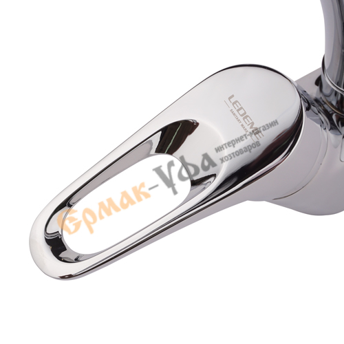 Смеситель для кухни LEDEME 4113 шаровой /F4113/ С-образный, карт. 35 мм. , 1/10