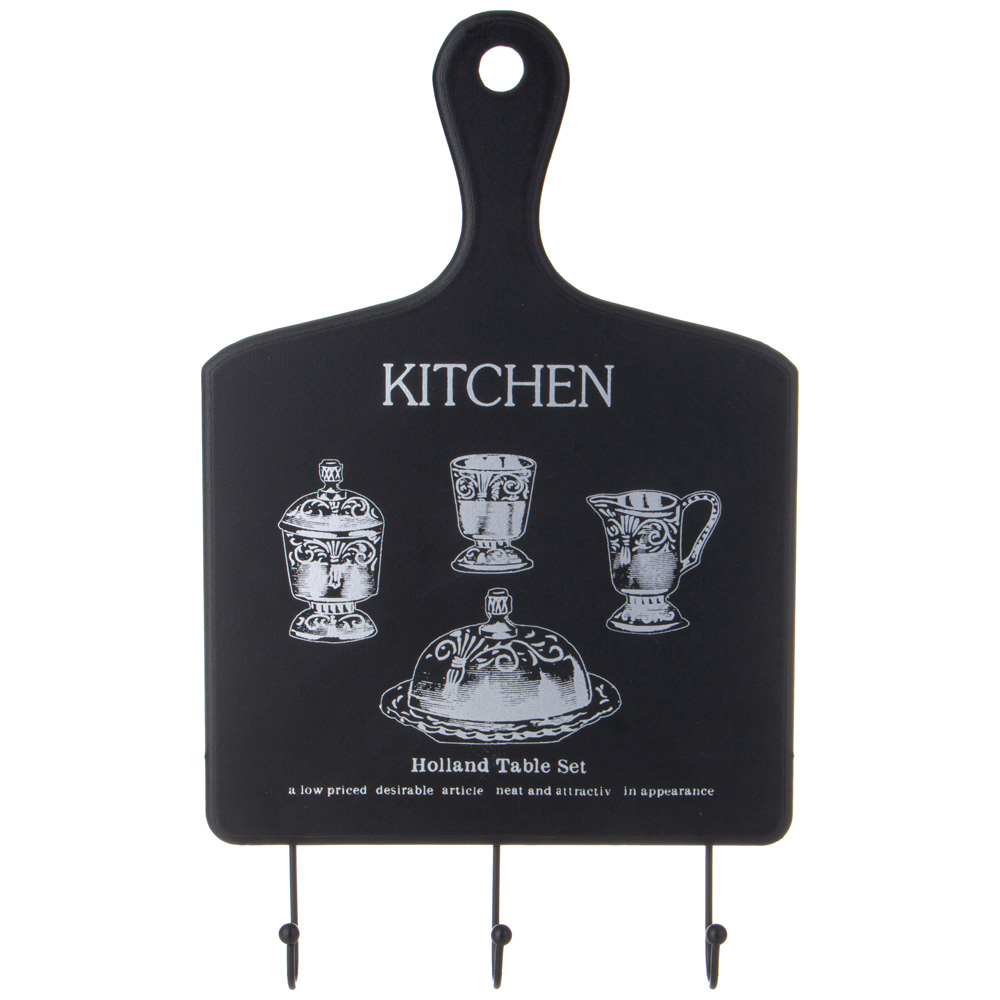 ВЕШАЛКА ДЛЯ КУХОННЫХ АКСЕССУАРОВ 24*40*4,5 СМ