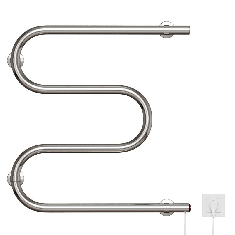 Полотенцесушитель MIXLINE SIMPLE M 50x50, кнопочный выкл, 153 Вт