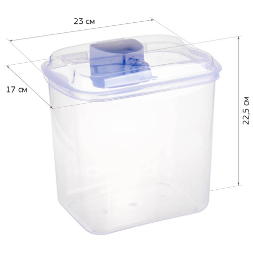 Контейнер для корма 5 л IDEA МЫШЬ М 1820, прозрачный