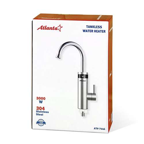 Кран мгновенного нагрева АТЛАНТА АТН-7446 серебристый, 1/10