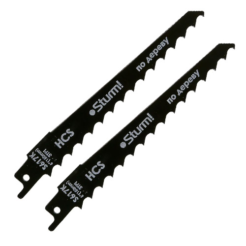 Полотно пильное для сабельной пилы Sturm 9019-03-S617K, 2шт 150/8,5мм, грубая древ без гвоздей для дерева, 1/20