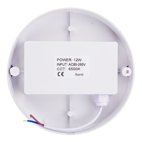 Светильник влагозащитный круглый, 12 Вт, 1/50