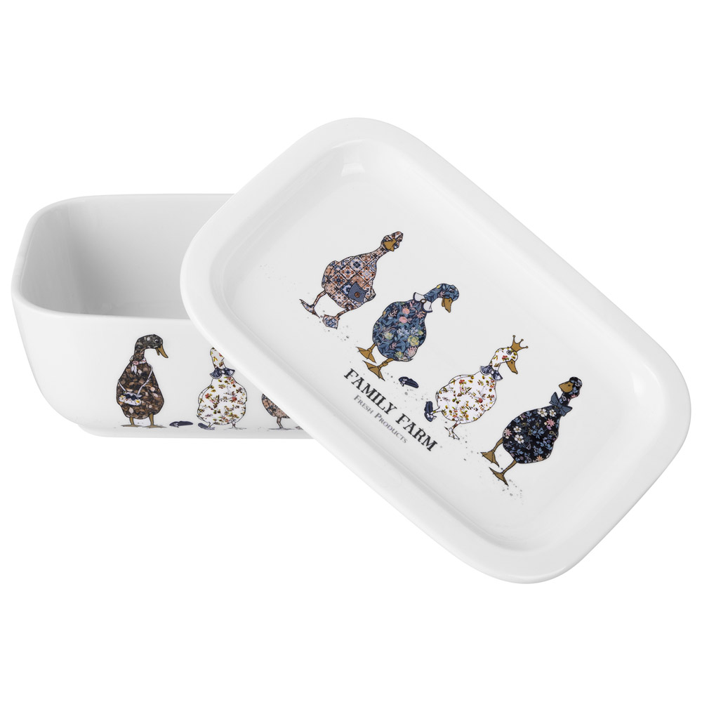 БЛЮДО С КРЫШКОЙ LEFARD "FAMILY FARM" ПРЯМОУГ. 16,5*11,5*6 СМ 490 МЛ (КОР=24ШТ.)