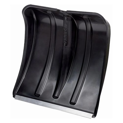 Лопата для снега 380х387 мм Витязь пластмассовая, алюм. планка Цикл, 10/10