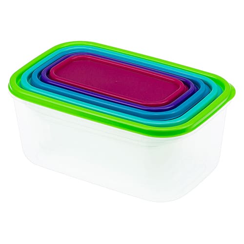 Набор контейнеров IDEA РАДУГА М 1430, микс, разноцветный, 5 шт