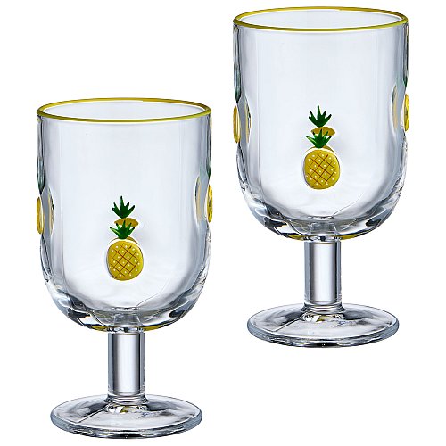 НАБОР БОКАЛОВ ДЛЯ ВИНА, FRUITY PINEAPPLE, ИЗ 2 ШТ. 350 МЛ