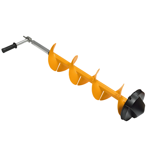 Шнек для льда Carver IDBS-200, суперлёгкий - 1,8кг, с адаптером для шуруповёрта