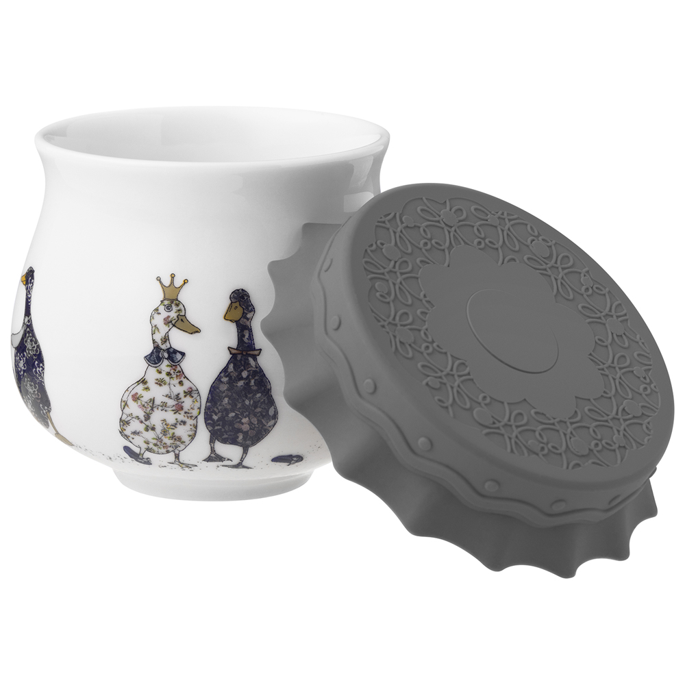 БАНКА LEFARD, FAMILY FARM, С СИЛИКОНОВОЙ КРЫШКОЙ 9*9*7, 5 CM 300 МЛ