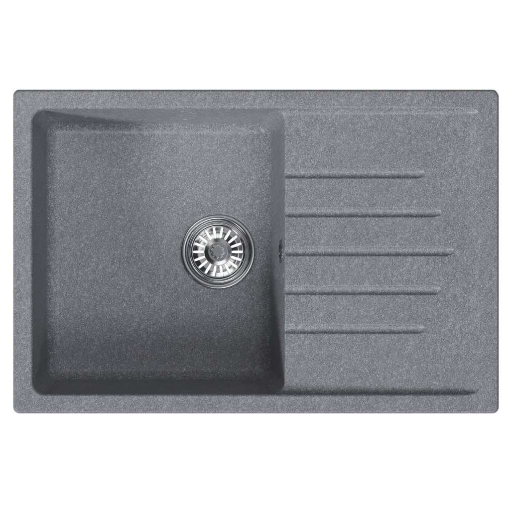 Мойка ML-GM19 с крылом, графит, 342, 750*500*200мм NEW