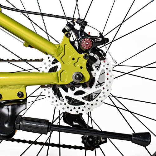 Велосипед NOVATRACK FATBIKE 24, SUV алюм.рама 13, зеленый, 7-скор, TY200/TS38, диск.торм.STG