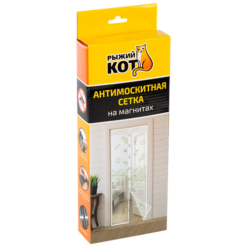 Сетка москитная на магнитах 210*100см Капутомоскито, дизайн Листья, 1/10