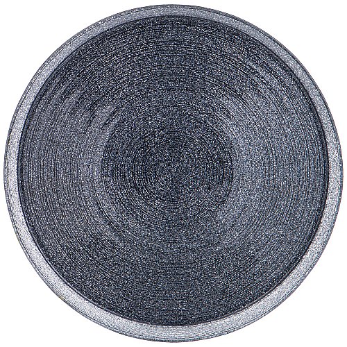 ТАРЕЛКА АКЦЕНТНАЯ "MIRACLE" BLACK SILVER 21СМ