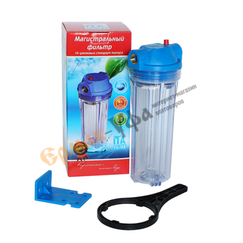 Фильтр магистральный колба прозрачн. ITA-10-3/4 с ребрами жесткости, 1/12