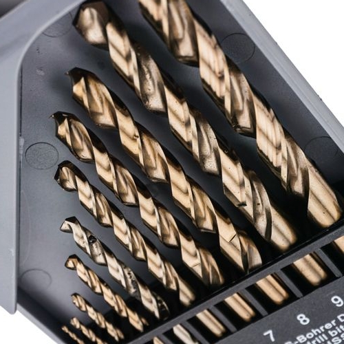 Набор сверл по металлу цилиндрический хвостовик Барракуда 10 шт пластиковый кейс（1-2-3-4-5-6-7-8- 9-10 ММ ）, 1/100