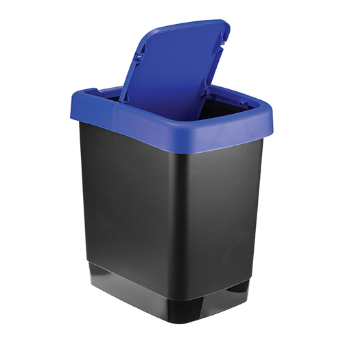 Контейнер для мусора 18 л ТВИН, синий, 1/8