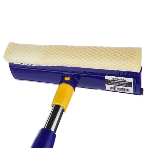 Окномойка телескопическая ручка 66-115см, насадка поролон 20см, 1/100