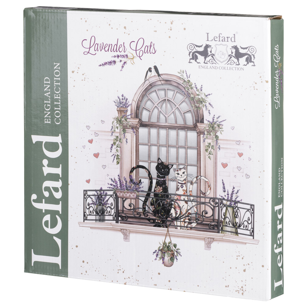 НАБОР ТАРЕЛОК ОБЕДЕННЫХ LEFARD, ЛАВАНДОВЫЕ КОТЫ, 2 ШТ. 25, 5*2, 5 СМ, КОР=12НАБ.