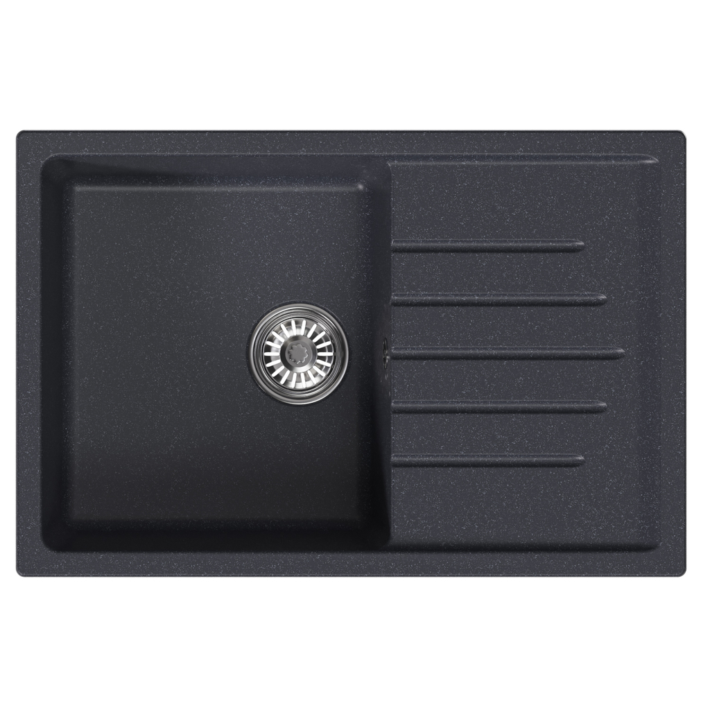 Мойка ML-GM19 с крылом, антрацит, 343, 750*500*200мм NEW