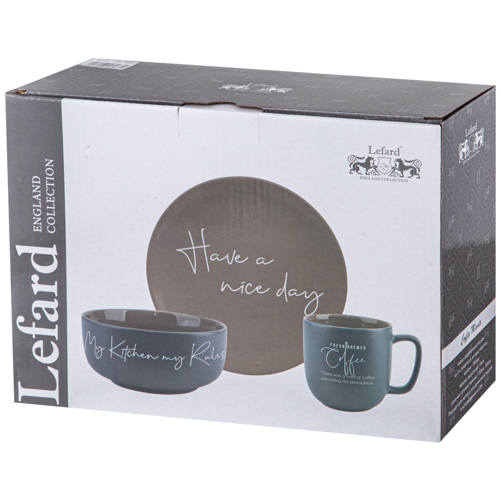 НАБОР ПОСУДЫ LEFARD 3 ПРЕДМЕТА, COFFEEMANIA,
