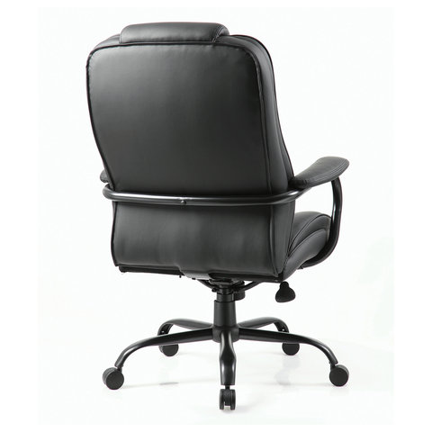 Кресло офисное BRABIX PREMIUM, Heavy Duty HD-002,  усиленное, НАГРУЗКА до 200 кг, экокожа, 531829
