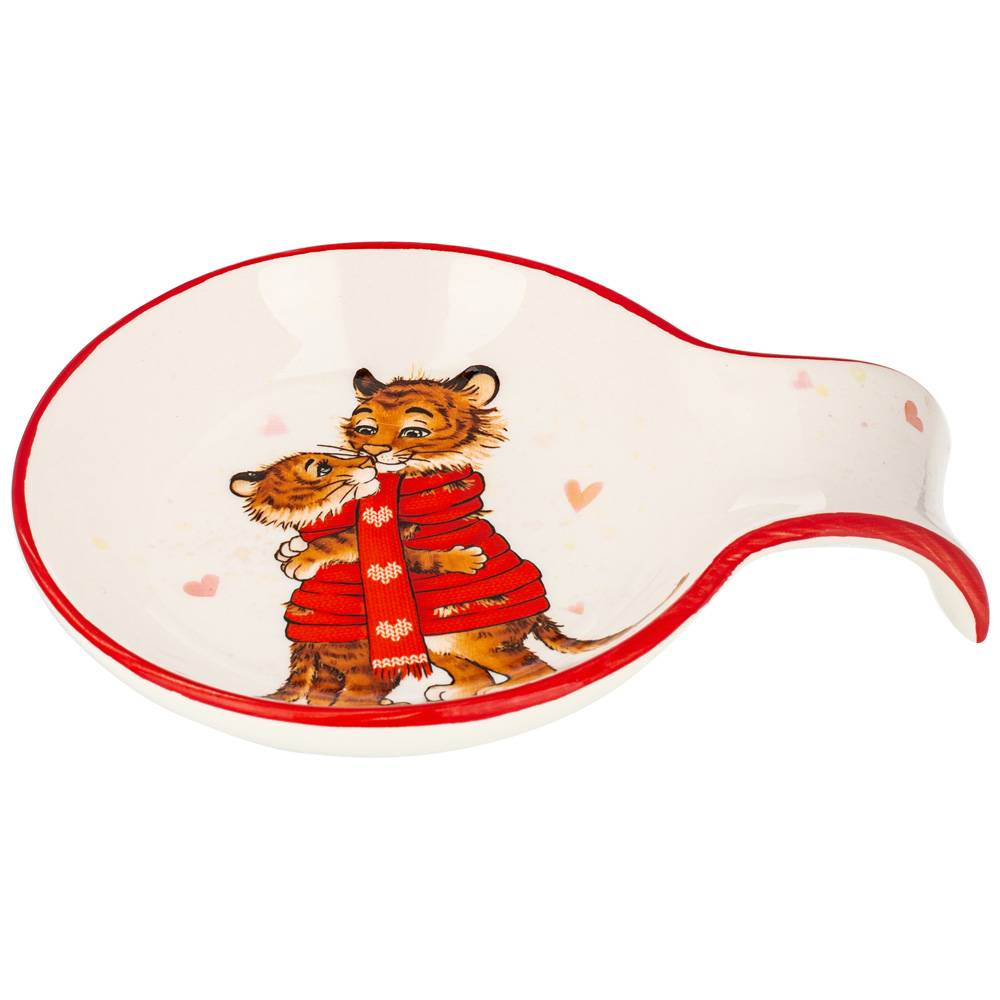 ПОДСТАВКА ПОД ЛОЖКУ, ТИГРИНЫЕ ИСТОРИИ, 15*11, 5*2, 5 СМ, КОР=48ШТ.