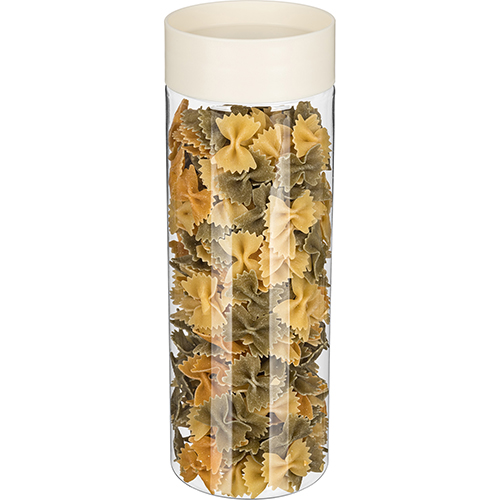 Емкость для сыпучих продуктов 1.5 л Homver Asti 221102825/01, светло-бежевый