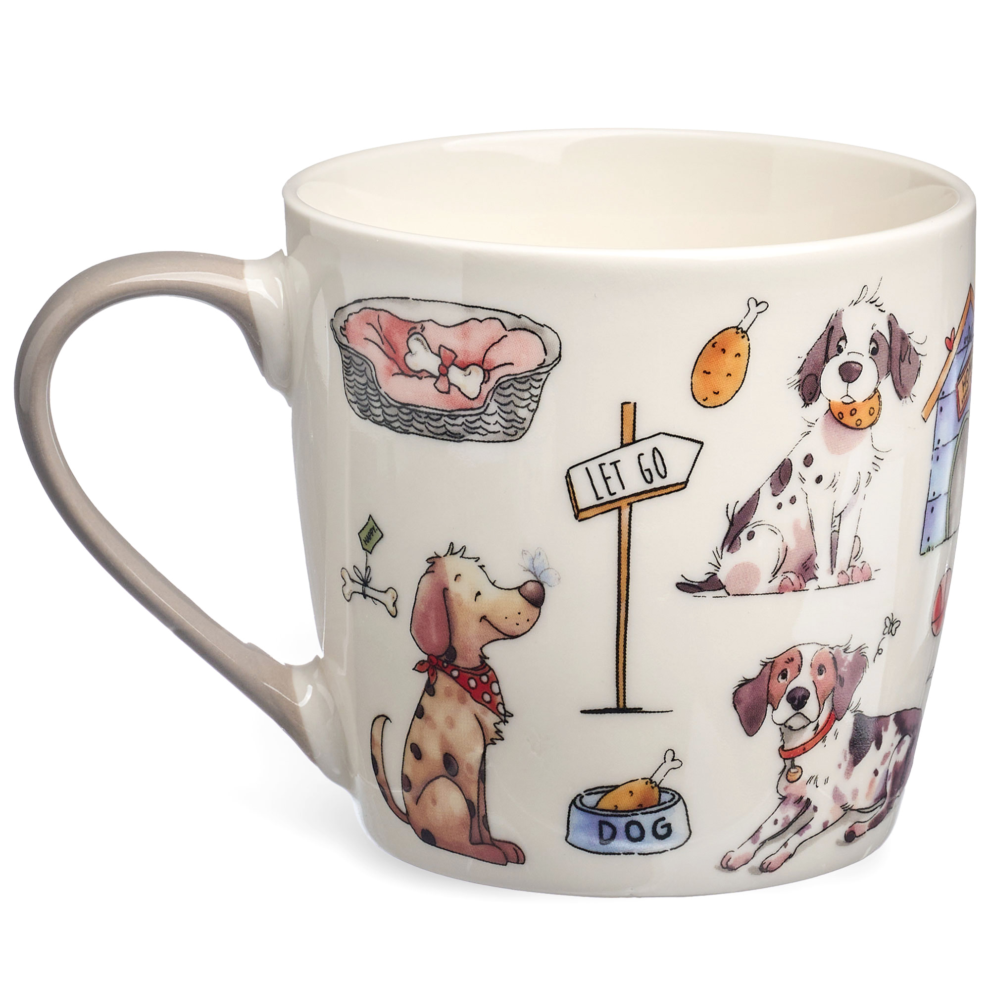 НАБОР ДЛЯ ЗАВТРАКА LEFARD, DOGS,  2 ПР.: САЛАТНИК 500МЛ, КРУЖКА 345МЛ