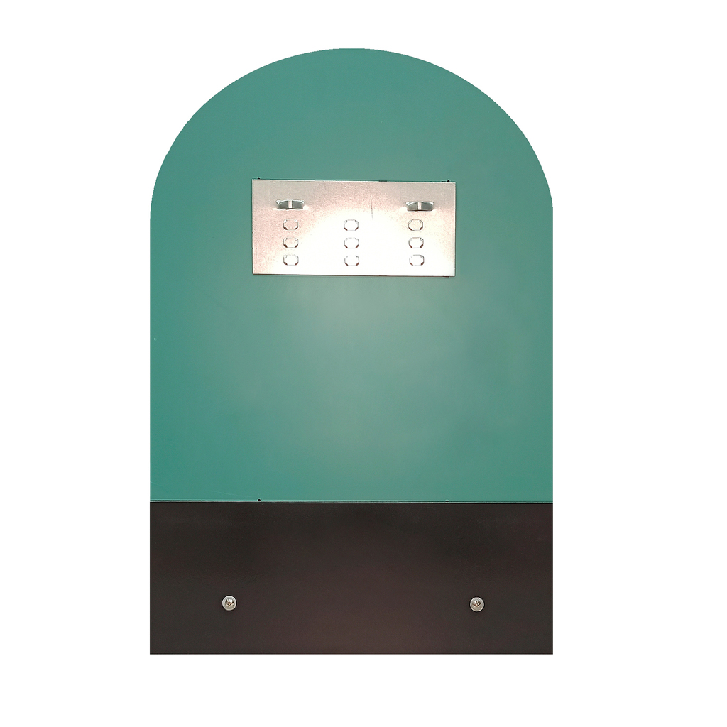 Зеркало MIXLINE "Амели" 390*585 (ШВ) с полкой (К)