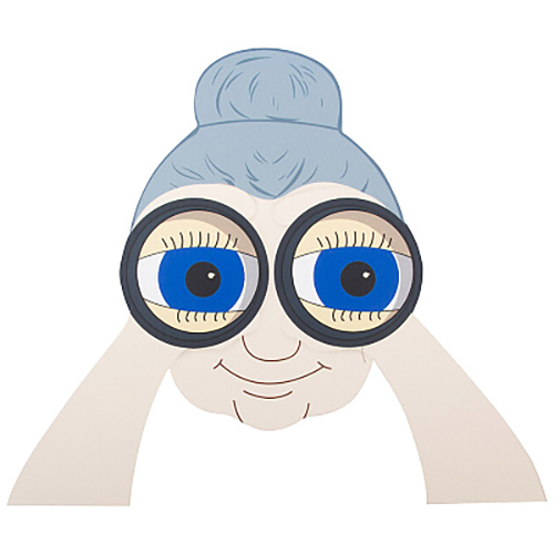 Декорация на забор Женщина с биноклем, 1/48