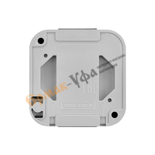 Розетка РА16-297, 02, 1ОП з/к IP54 Пралеска Аква, СЕРАЯ, 1/9/36