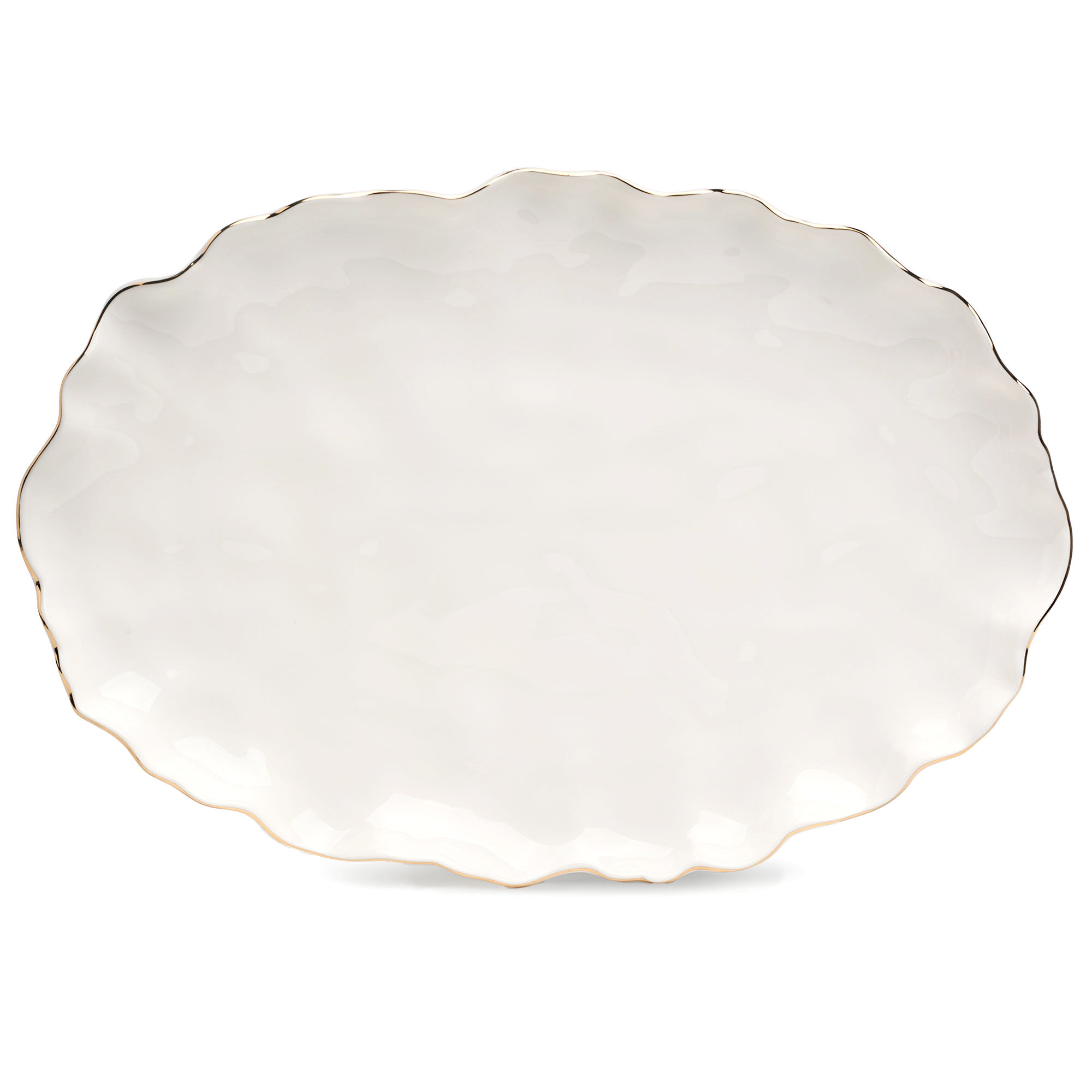 БЛЮДО ОВАЛЬНОЕ LEFARD "CHARM" 30,5*21*3 СМ (С ЗОЛОТОЙ ЛИНИЕЙ)