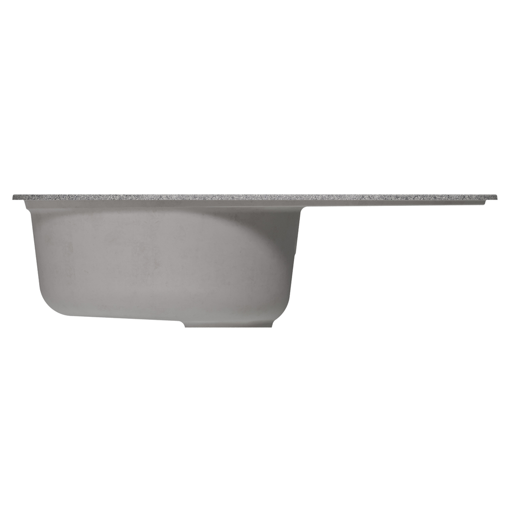 Мойка ML-GM16 овальная с крылом, темно-серая, 309, 730*460*180мм NEW