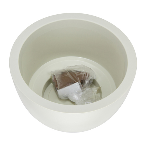 Горшок для цветов Флориан d-350мм 12л белый ротанг, 1/3