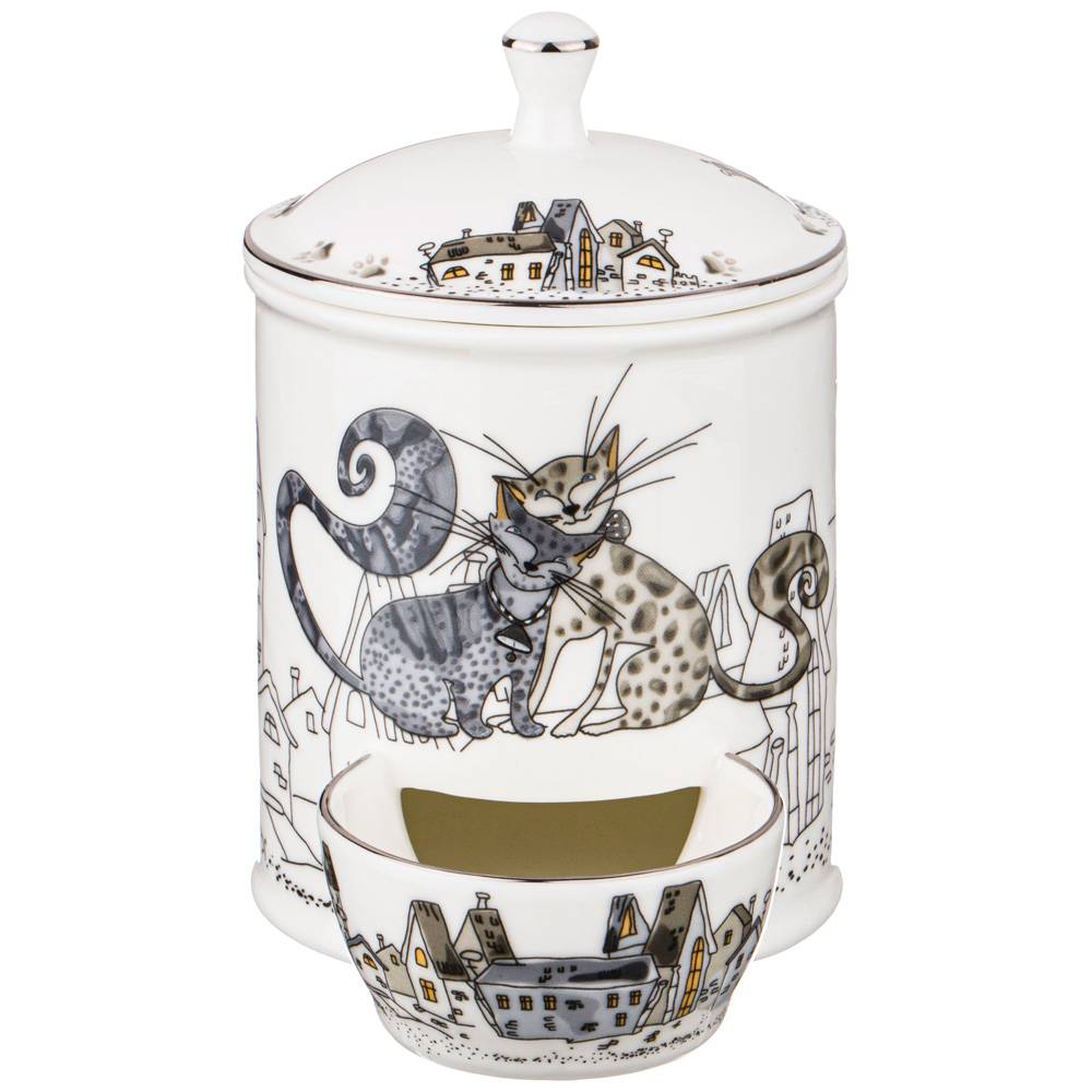 БАНКА ДЛЯ СОЛИ LEFARD, КОТИКИ,  КОР=36ШТ.