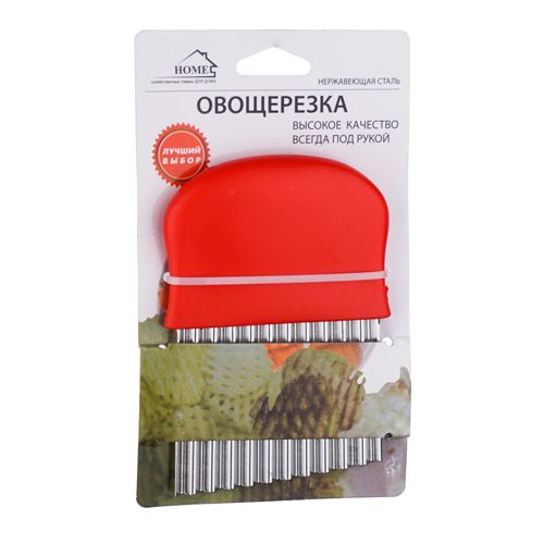 Нож кухонный рельефный для фигурной нарезки, ручка пластик, 1/240