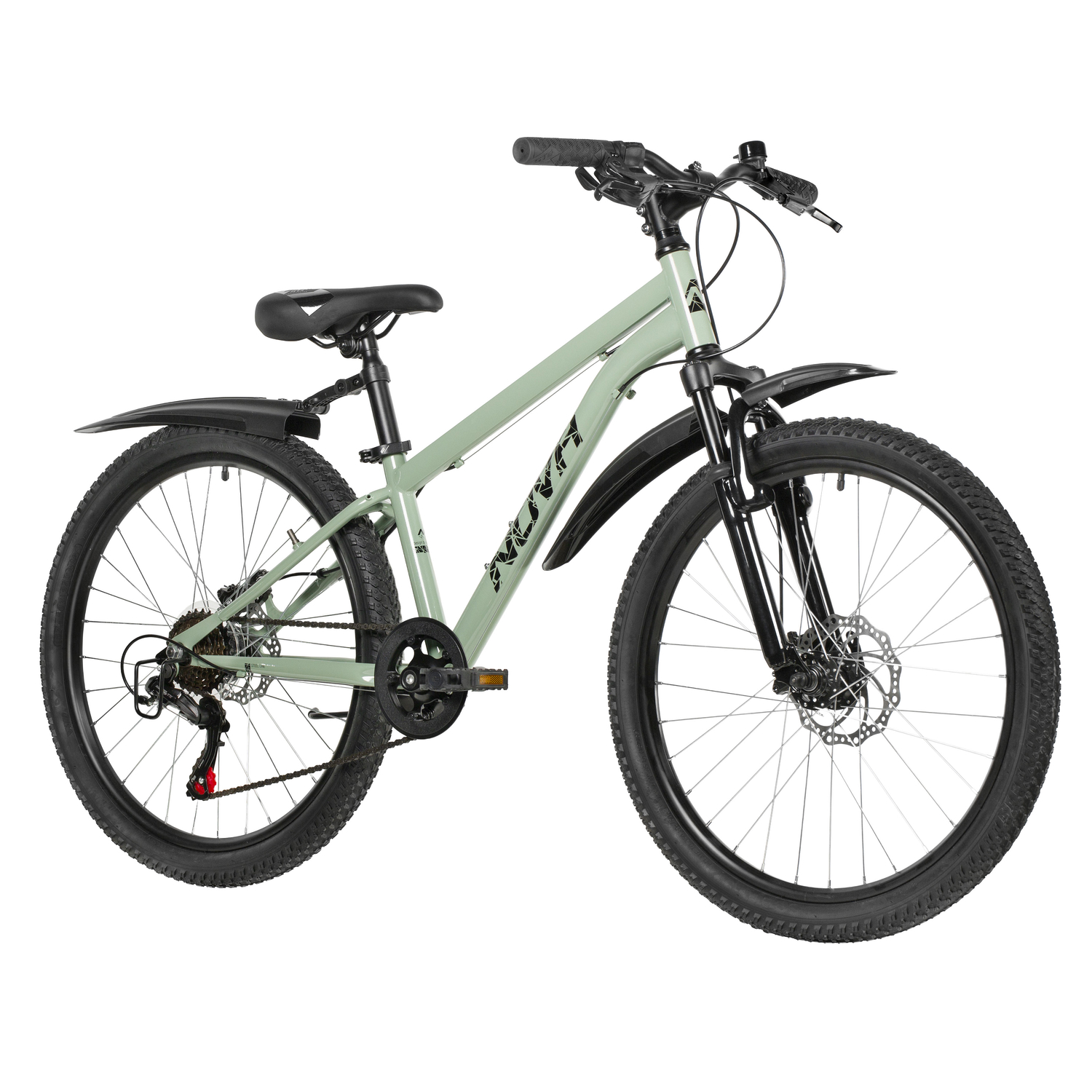 Велосипед NOVATRACK 24" BATTLER сталь 12'', хаки, 6 скор.TZ500/TS-38/SG-6S, диск.торм STG