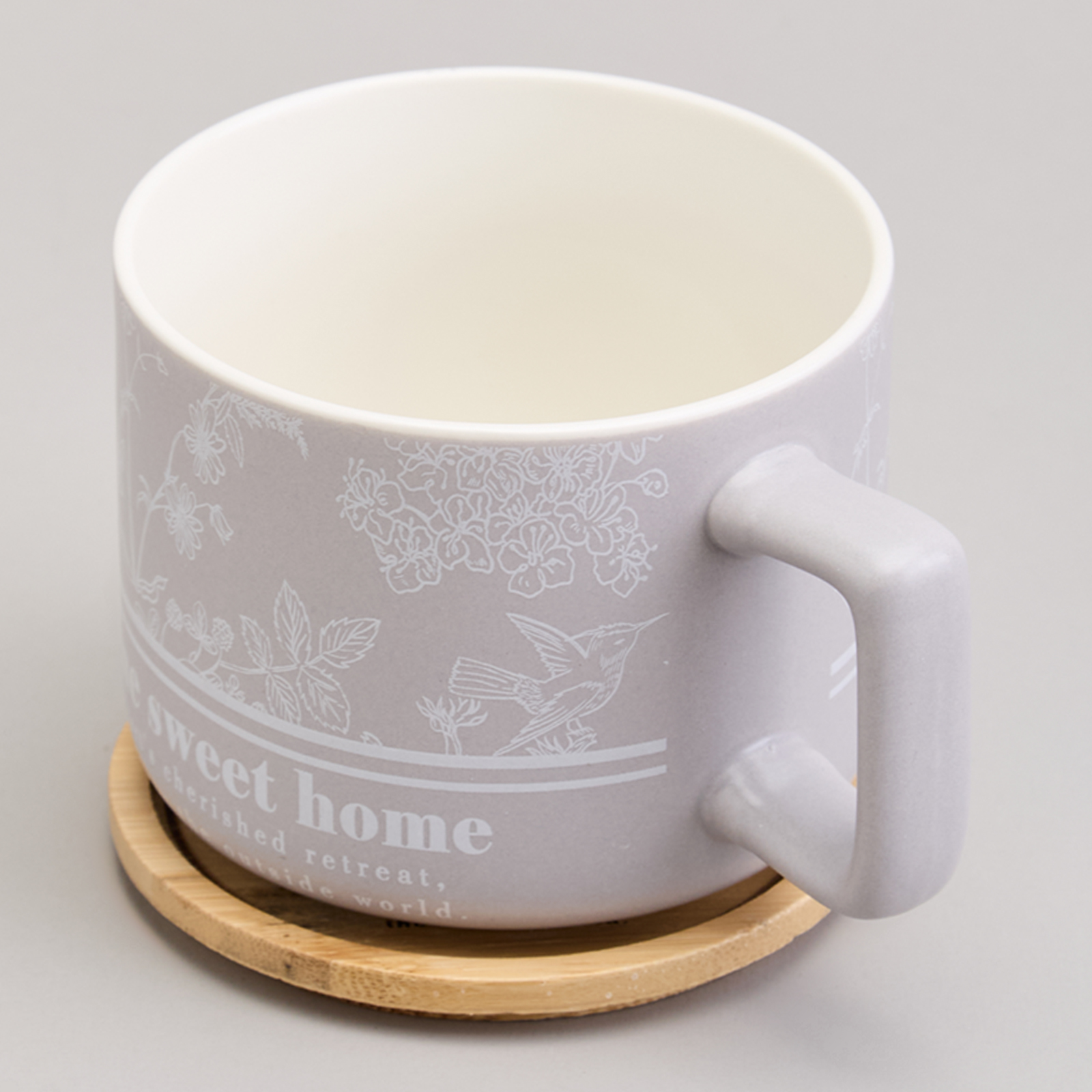 КРУЖКА LEFARD 400МЛ С БАМБУКОВОЙ КРЫШКОЙ, LOVING FAMILY, 9.6*8CM