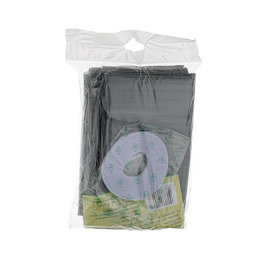 Сетка москитная 1,5х2м от насекомых для защиты окон и дверей + репейн. лента 0,01*5,6м, 1/20