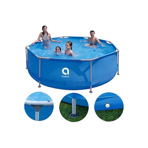 Бассейн каркасный круглый 300*76 см, 4383 л, 17798, Avenli, голубой, 1/1