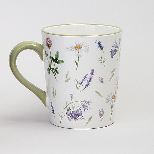 КРУЖКА AGNESS, FLOWER STORY, 13*9, 5*10, 5 СМ 400 МЛ, КОР=36ШТ.