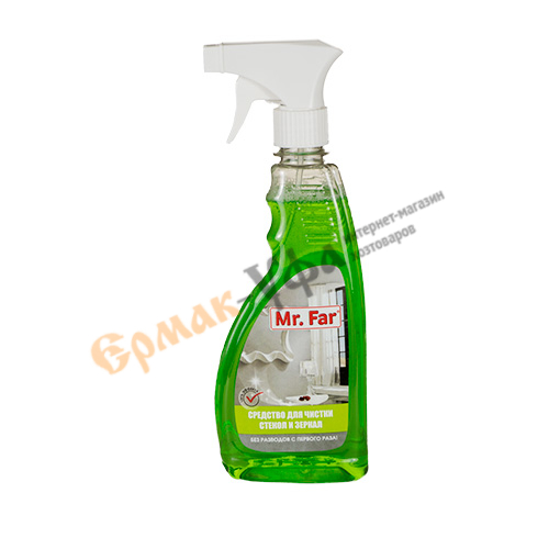 Средство для мытья стекол триггер Mr. Far 0,5кг, 5/10