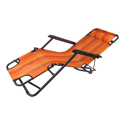 Кресло-шезлонг, туристический, 153*80*60см, труба 25/19мм, 1/4